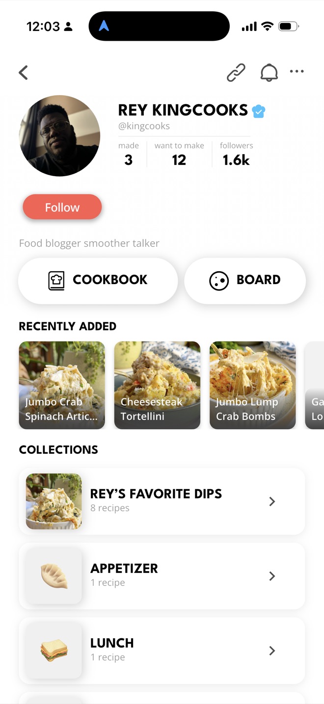 Rey Kingcooks’s profile on Pepper: recently added recipes and their recipe collections
