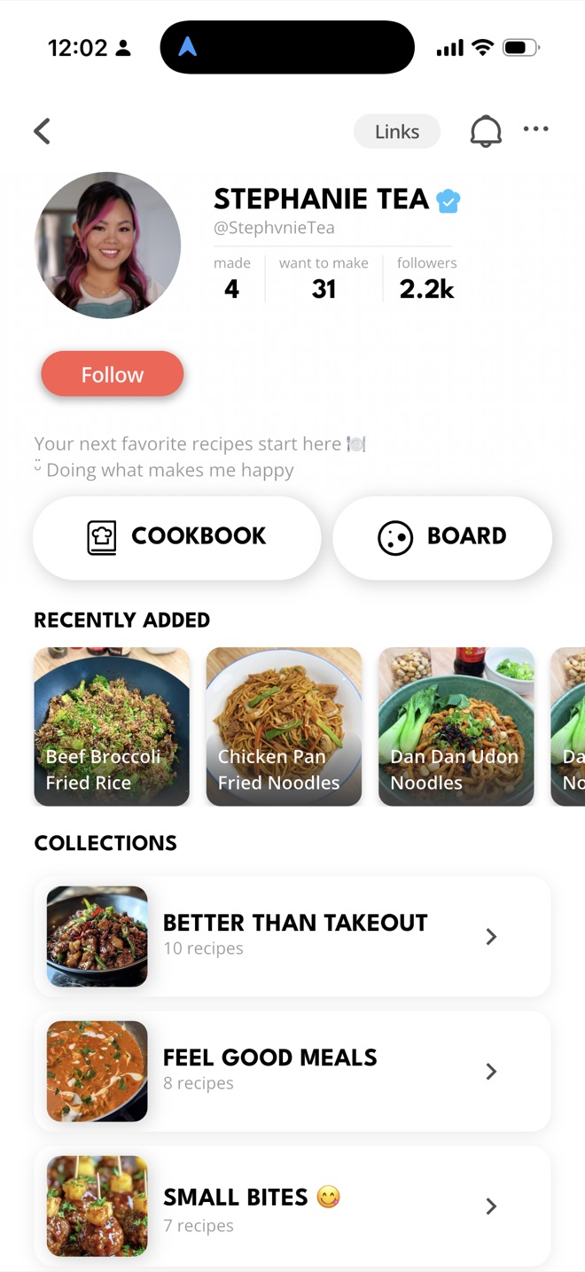 Stephanie Tea’s profile on Pepper: recently added recipes and their recipe collections